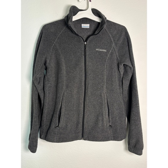 Columbia Jackets & Blazers - Columbia Womens Benton Springs Full‎ Zip Fleece Jacket Charcoal Gray Size Medium